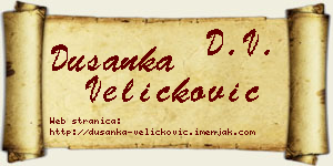 Dušanka Veličković vizit kartica